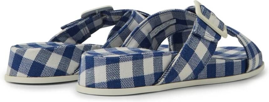 Camper Flat Sandals Blauw Dames