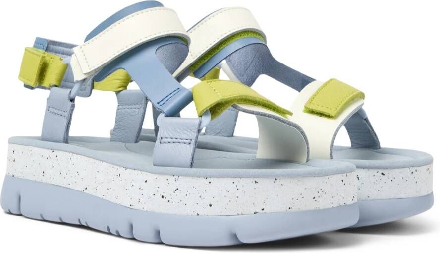 Camper Flat Sandals Blauw Dames