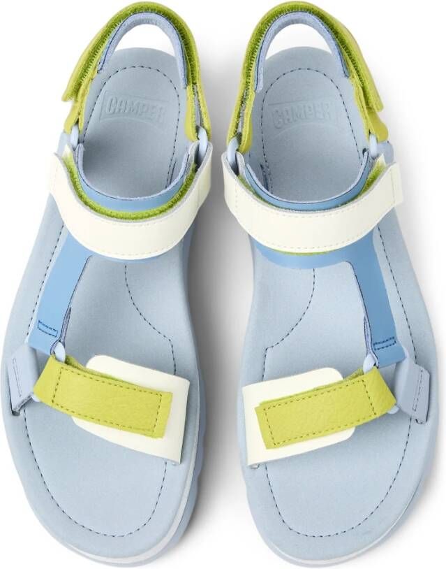 Camper Flat Sandals Blauw Dames