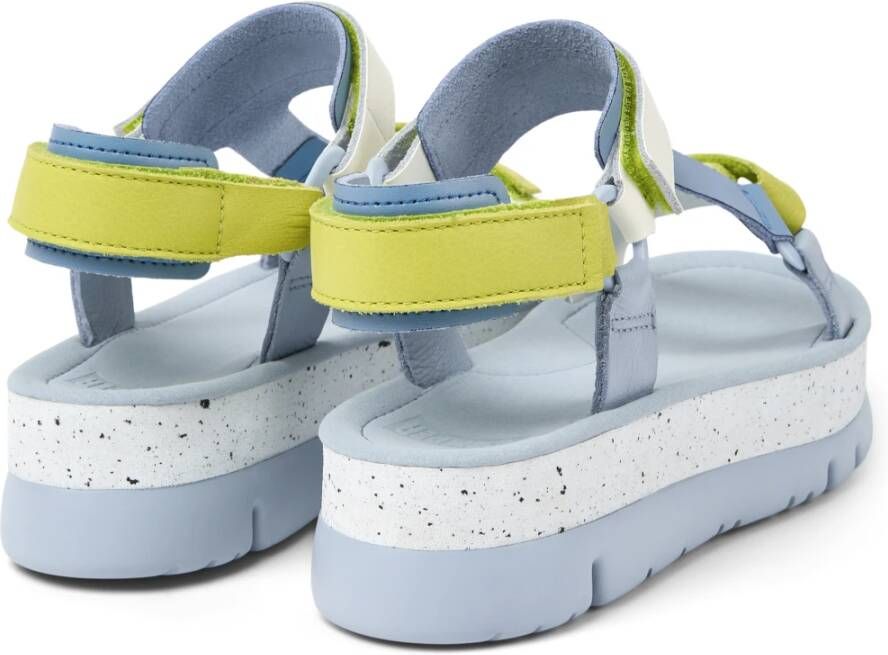 Camper Flat Sandals Blauw Dames