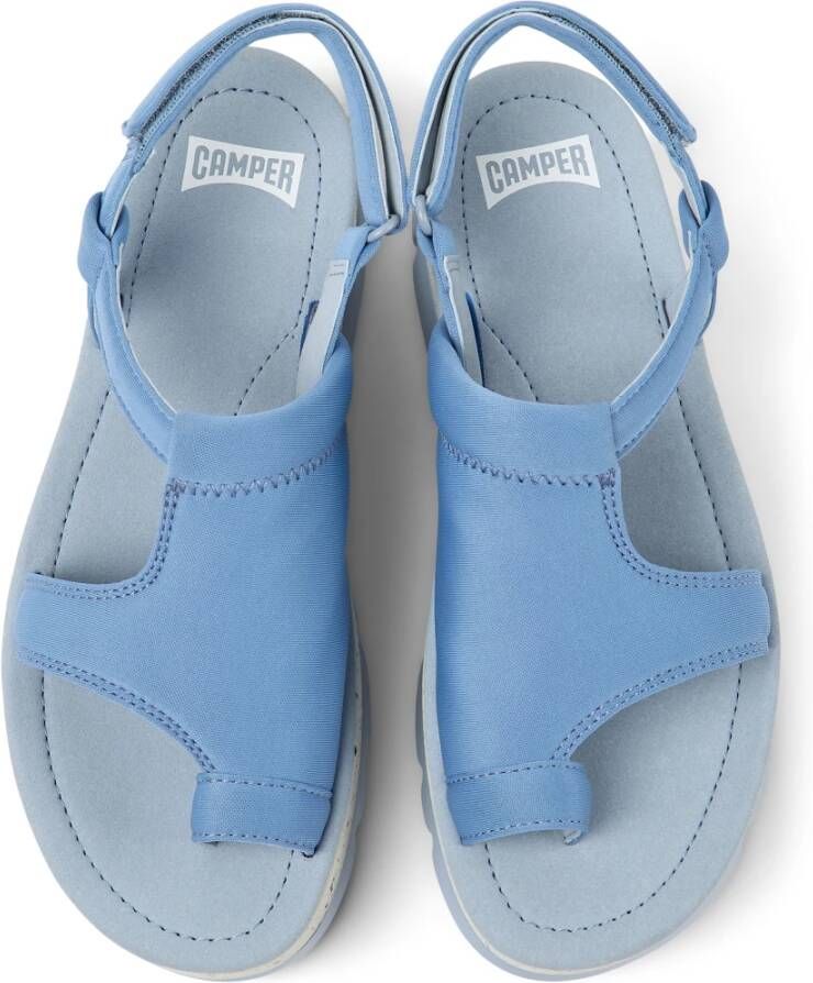 Camper Flat Sandals Blauw Dames