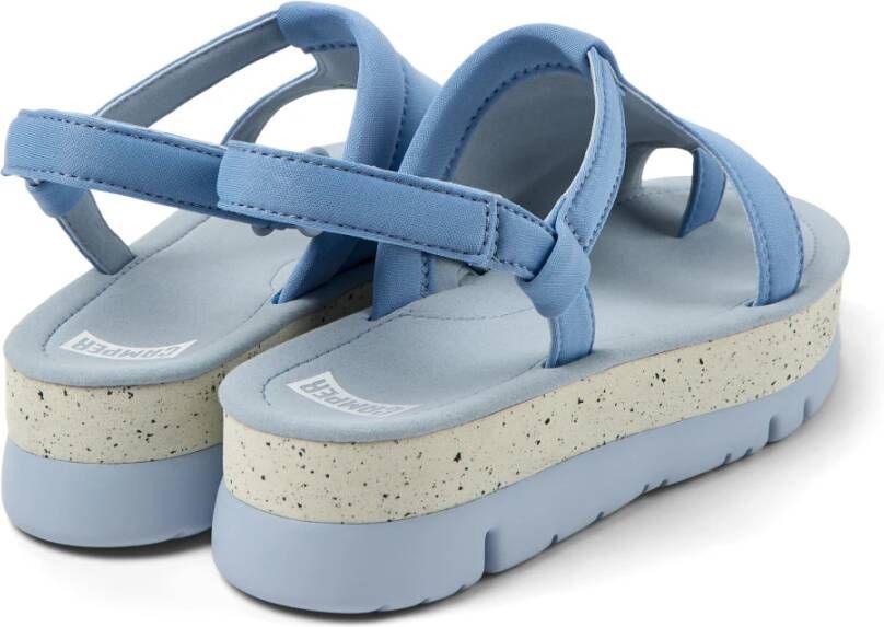 Camper Flat Sandals Blauw Dames