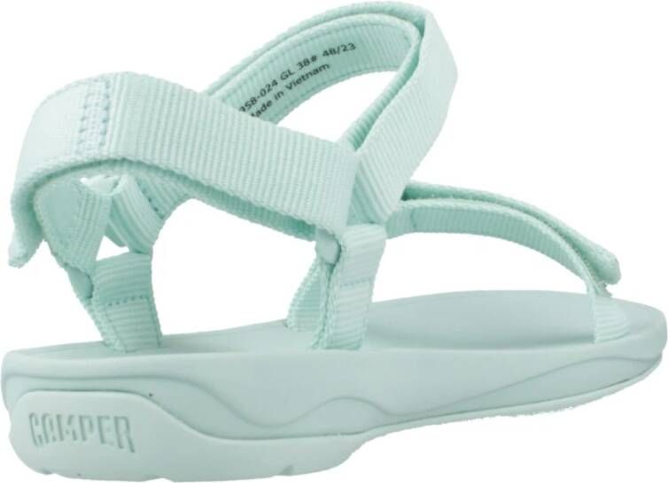 Camper Flat Sandals Blue Dames