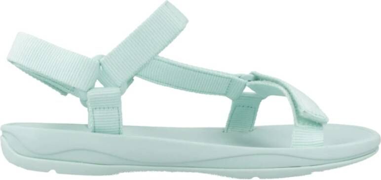 Camper Flat Sandals Blue Dames