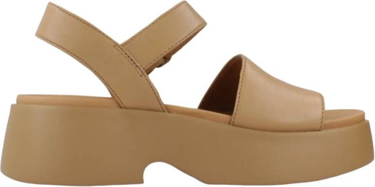 Camper Stijlvolle platte sandalen Brown Dames