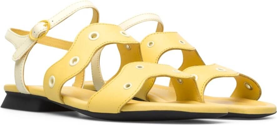 Camper Flat Sandals Geel Dames