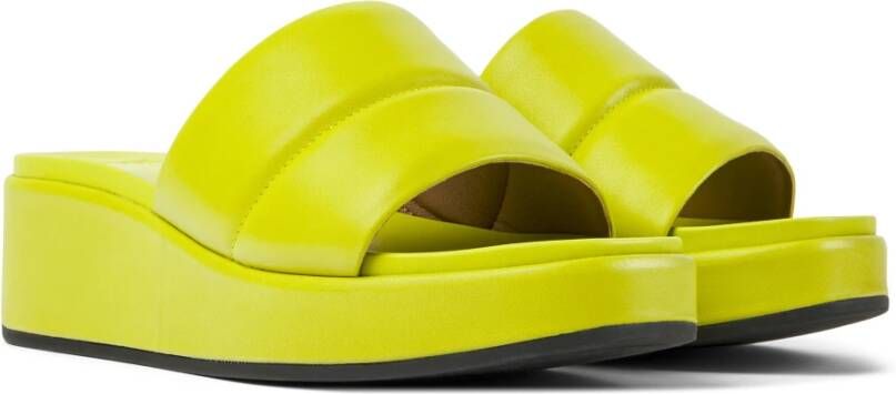 Camper Flat Sandals Geel Dames