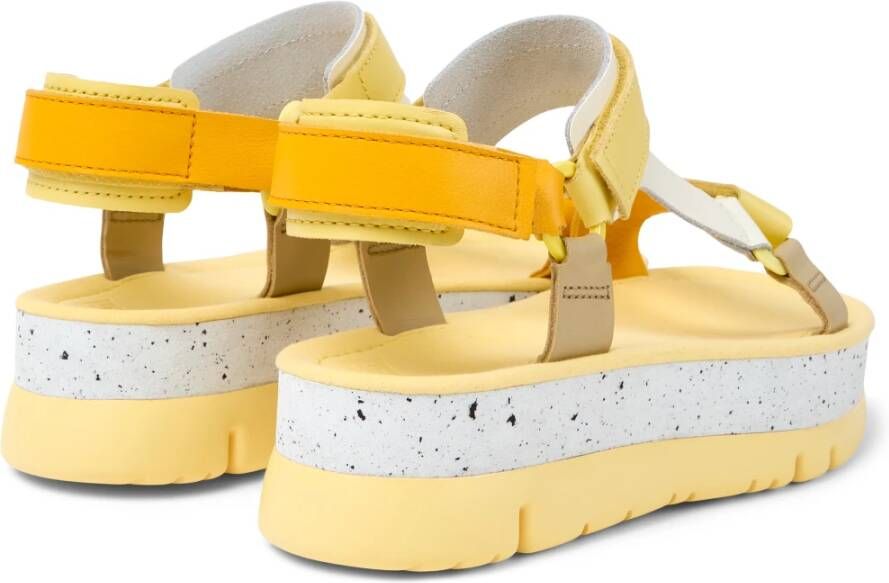 Camper Flat Sandals Geel Dames