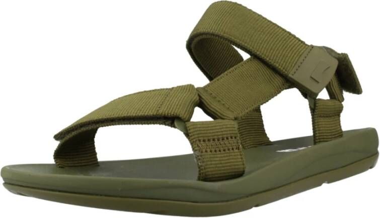 Camper Flat Sandals Green Dames