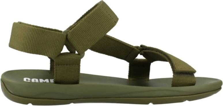 Camper Flat Sandals Green Dames