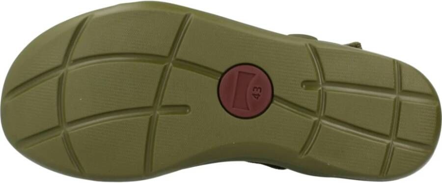 Camper Stijlvolle platte sandalen voor vrouwen Green Dames