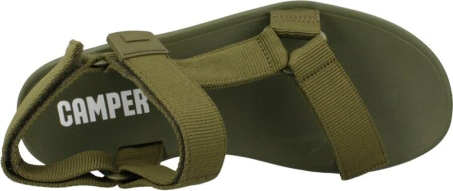 Camper Flat Sandals Green Dames