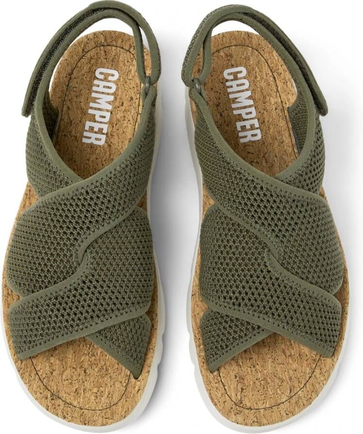 Camper Flat Sandals Groen Dames