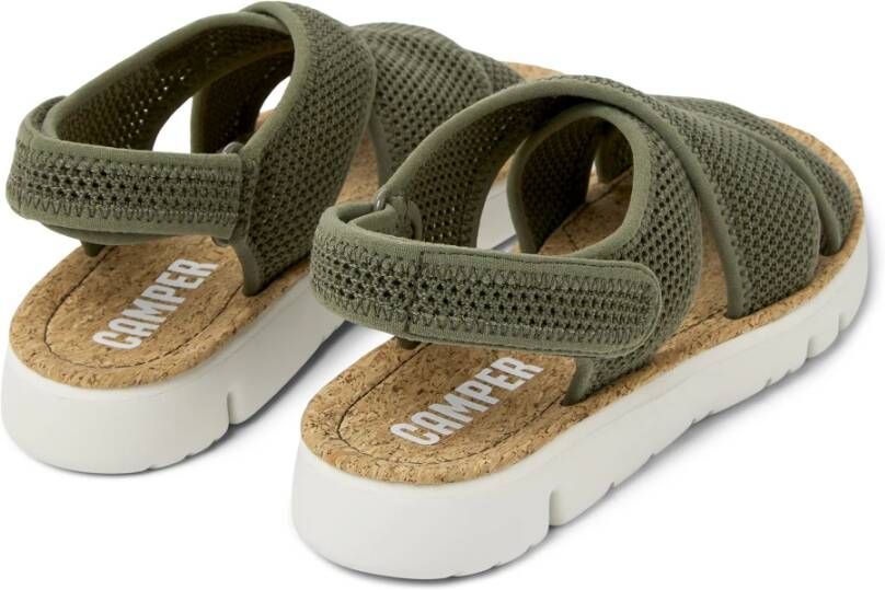 Camper Flat Sandals Groen Dames