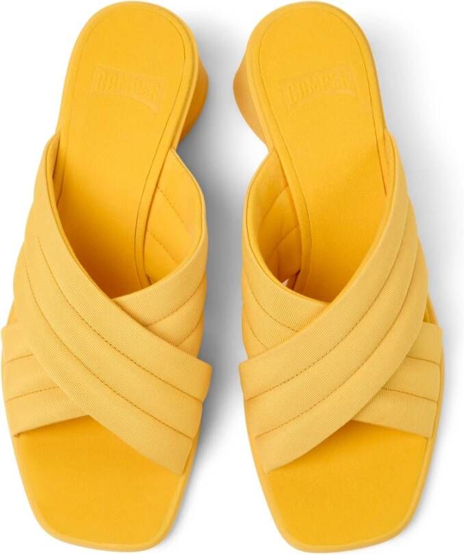 Camper Flat Sandals Oranje Dames