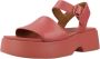 Camper Stijlvolle Platte Sandalen Red Dames - Thumbnail 5