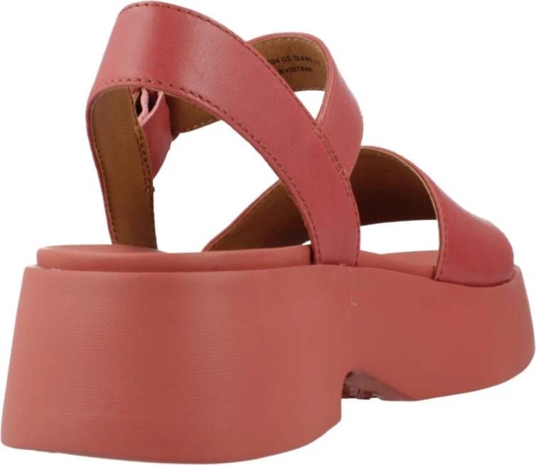 Camper Stijlvolle Platte Sandalen Red Dames