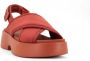 Camper Flat Sandals Red Dames - Thumbnail 2