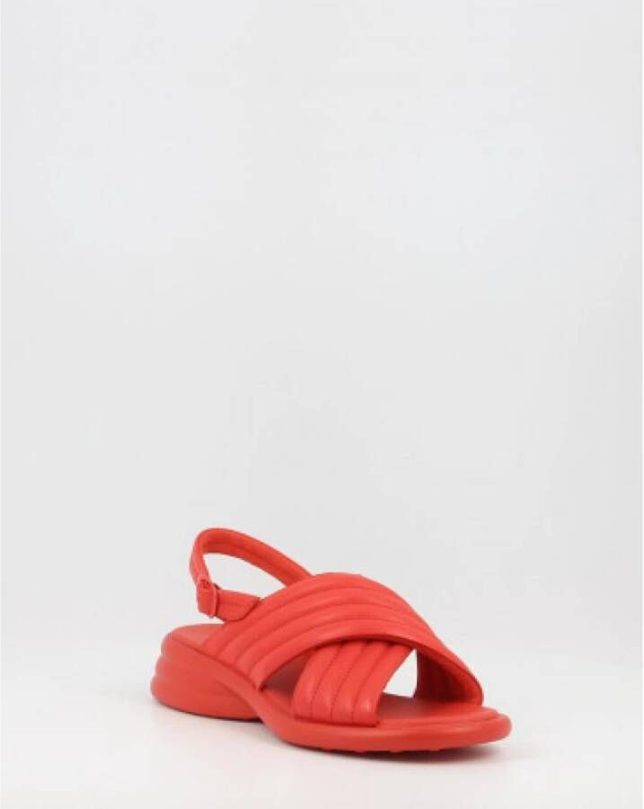 Camper Flat Sandals Rood Dames