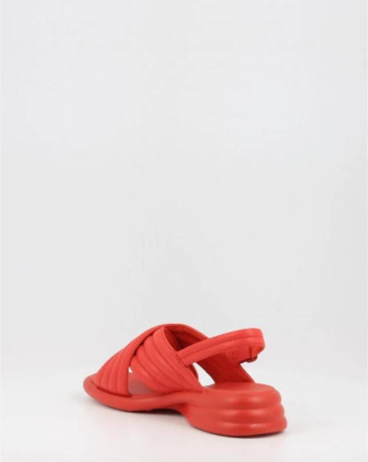 Camper Flat Sandals Rood Dames