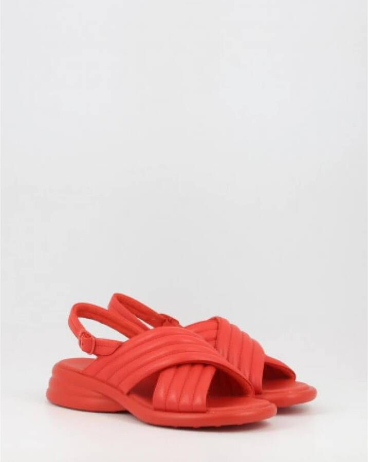 Camper Flat Sandals Rood Dames