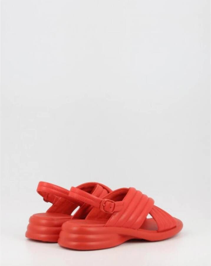 Camper Flat Sandals Rood Dames