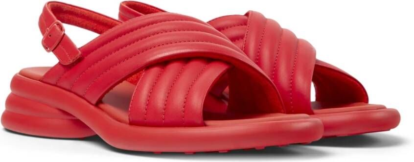 Camper Flat Sandals Rood Dames