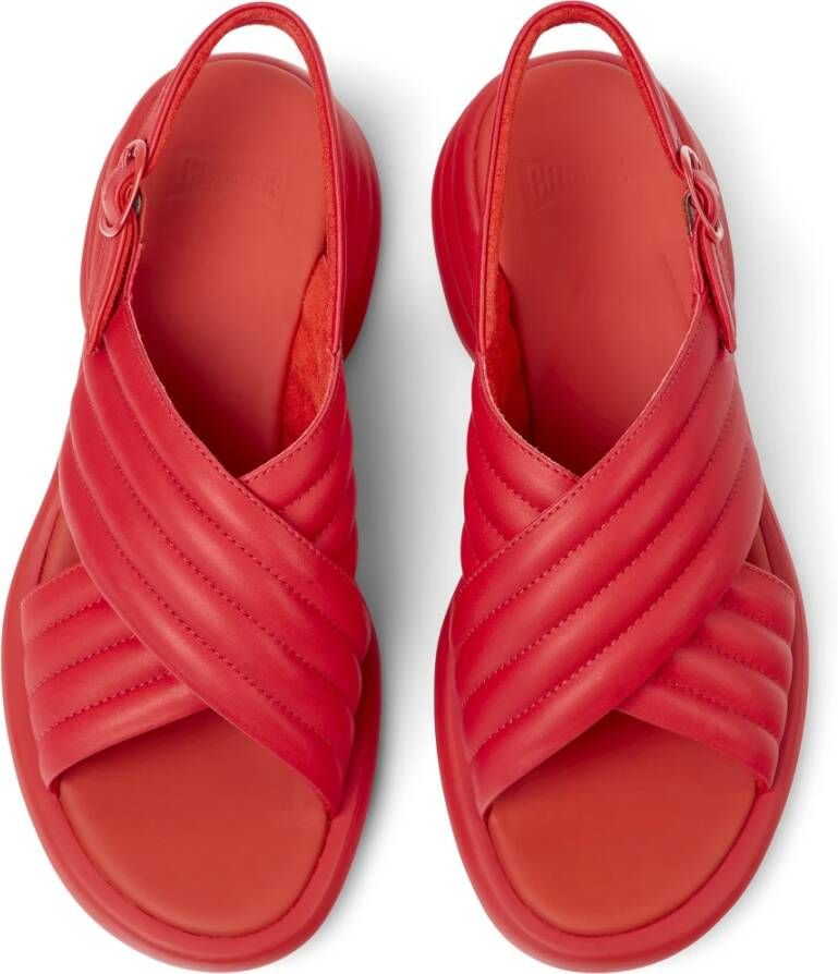 Camper Flat Sandals Rood Dames