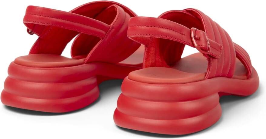 Camper Flat Sandals Rood Dames