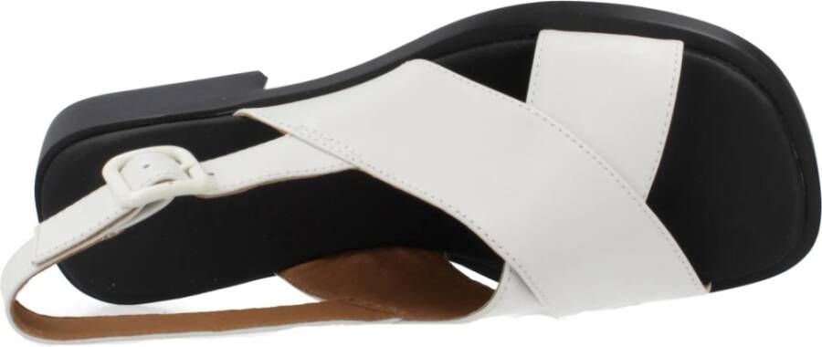 Camper Flat Sandals White Dames