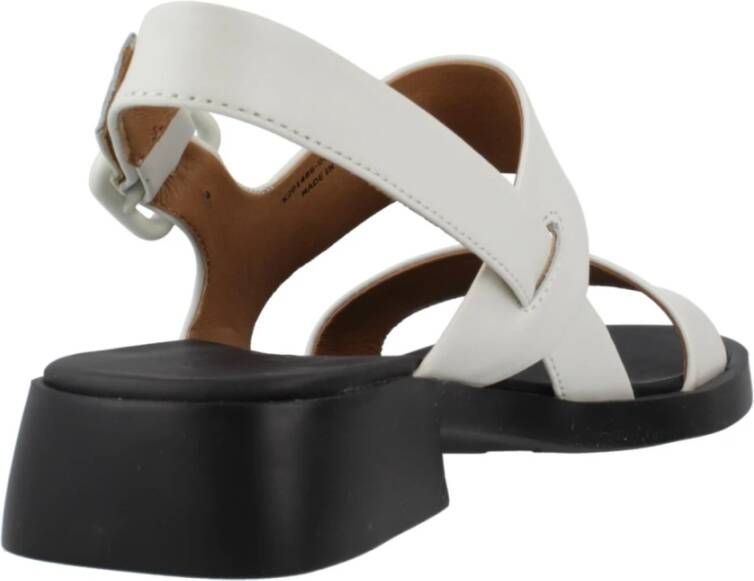 Camper Flat Sandals White Dames