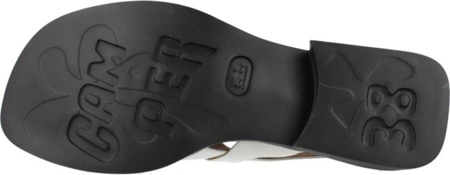 Camper Stijlvolle Platte Sandalen voor Vrouwen White Dames