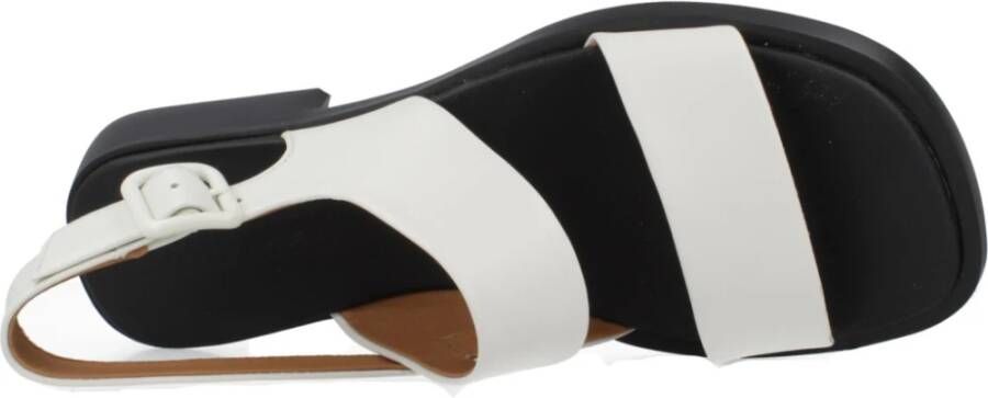 Camper Flat Sandals White Dames