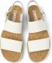 Camper Natuurlijk Witte Platte Sandalen Vrouwen White Dames - Thumbnail 4