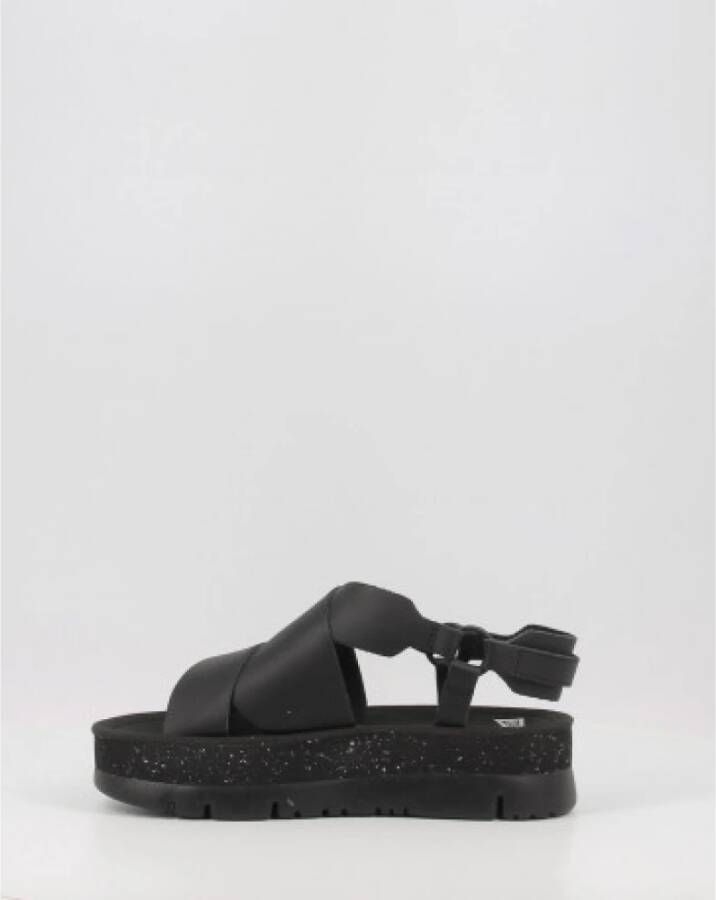 Camper Flat Sandals Zwart Dames