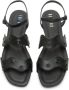 Camper Flat Sandals Unieke Twins Platte Sandalen Yellow Black Dames - Thumbnail 4