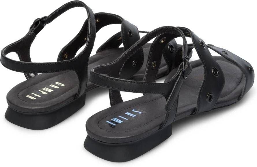 Camper Flat Sandals Zwart Dames