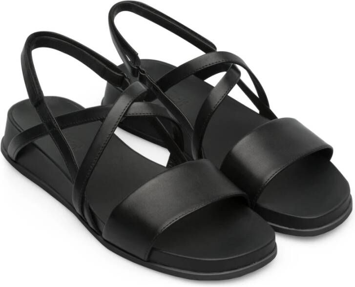 Camper Flat Sandals Zwart Dames