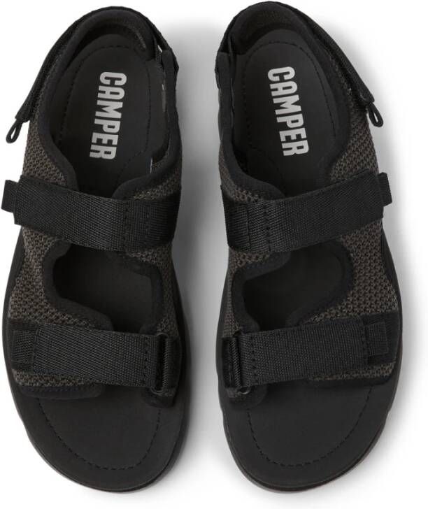 Camper Flat Sandals Zwart Dames