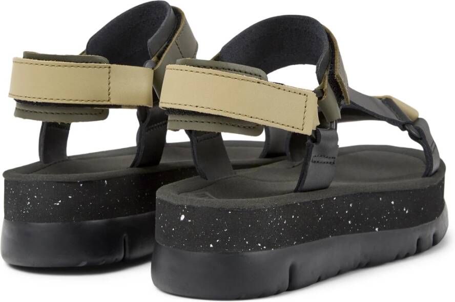 Camper Flat Sandals Zwart Dames
