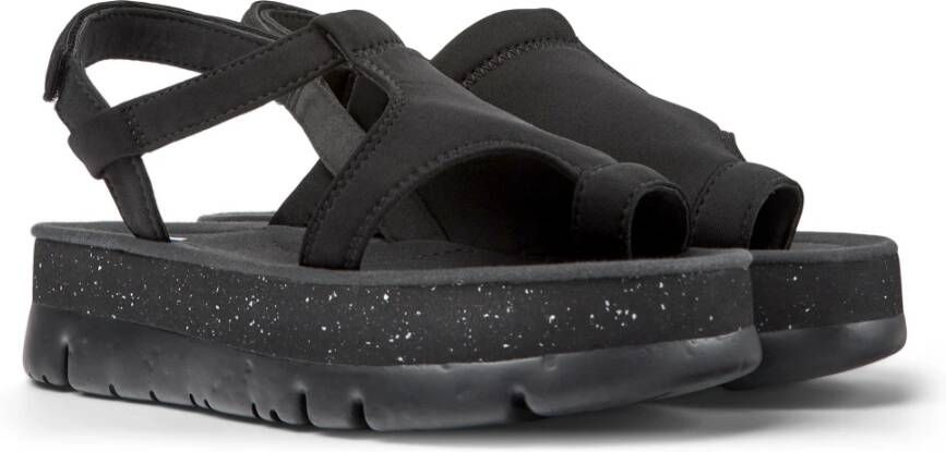 Camper Flat Sandals Zwart Dames