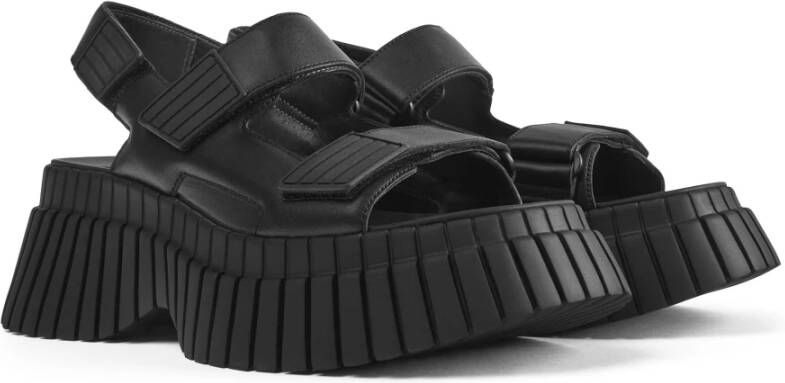 Camper Flat Sandals Zwart Dames