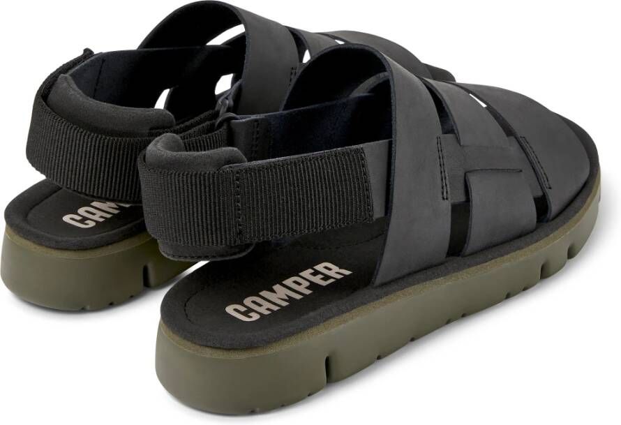 Camper Flat Sandals Zwart Heren