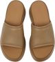 Camper Gedurfde Leren Plateau Sandalen Brown Dames - Thumbnail 14