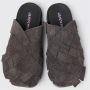 Camper Grijze Leren Slides Sandalen - Thumbnail 2