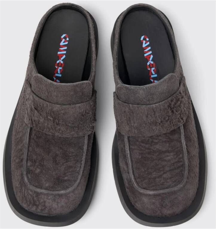 Camper Grijze Suède Loafers