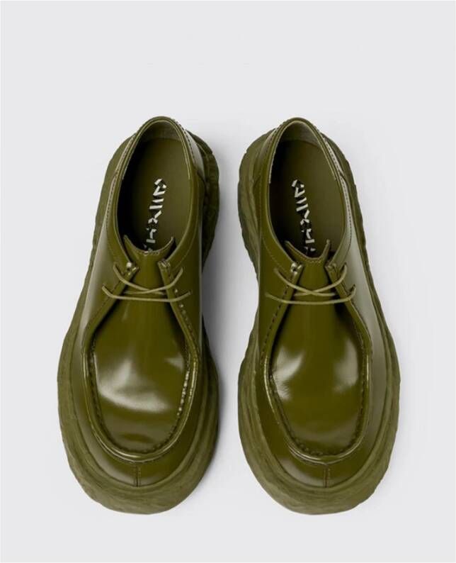 Camper Groene Brogue Platform Schoenen