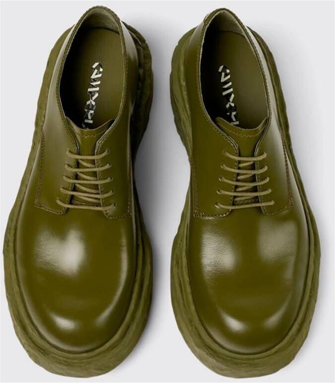 Camper Groene Brogue Schoenen Chunky Zool