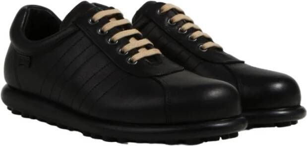 Camper Iconische Leren Sneakers met PU-binnenzool Black Heren