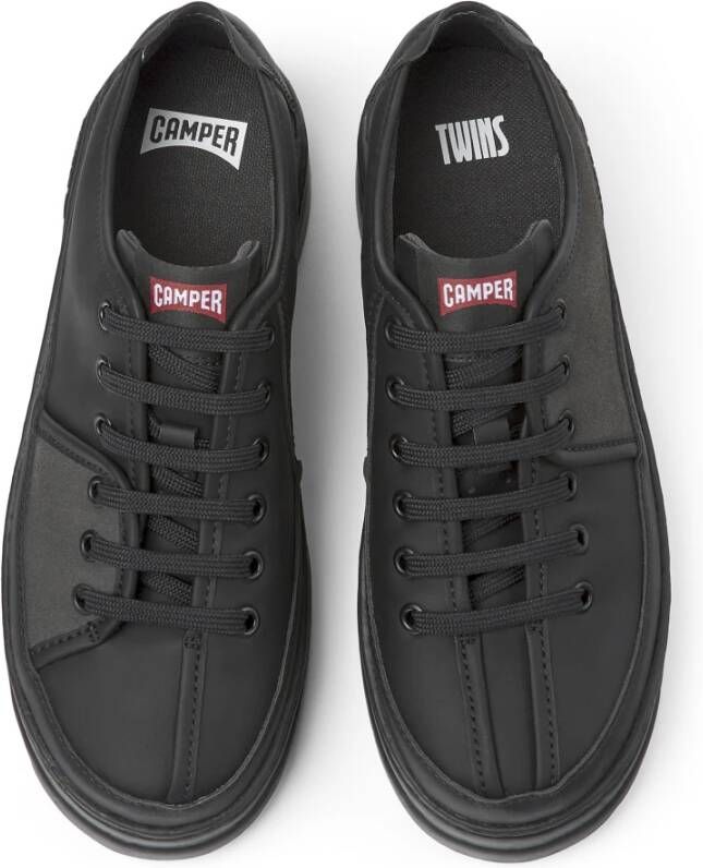 Camper Iconische Twins Leren Sneakers voor Dames White Dames